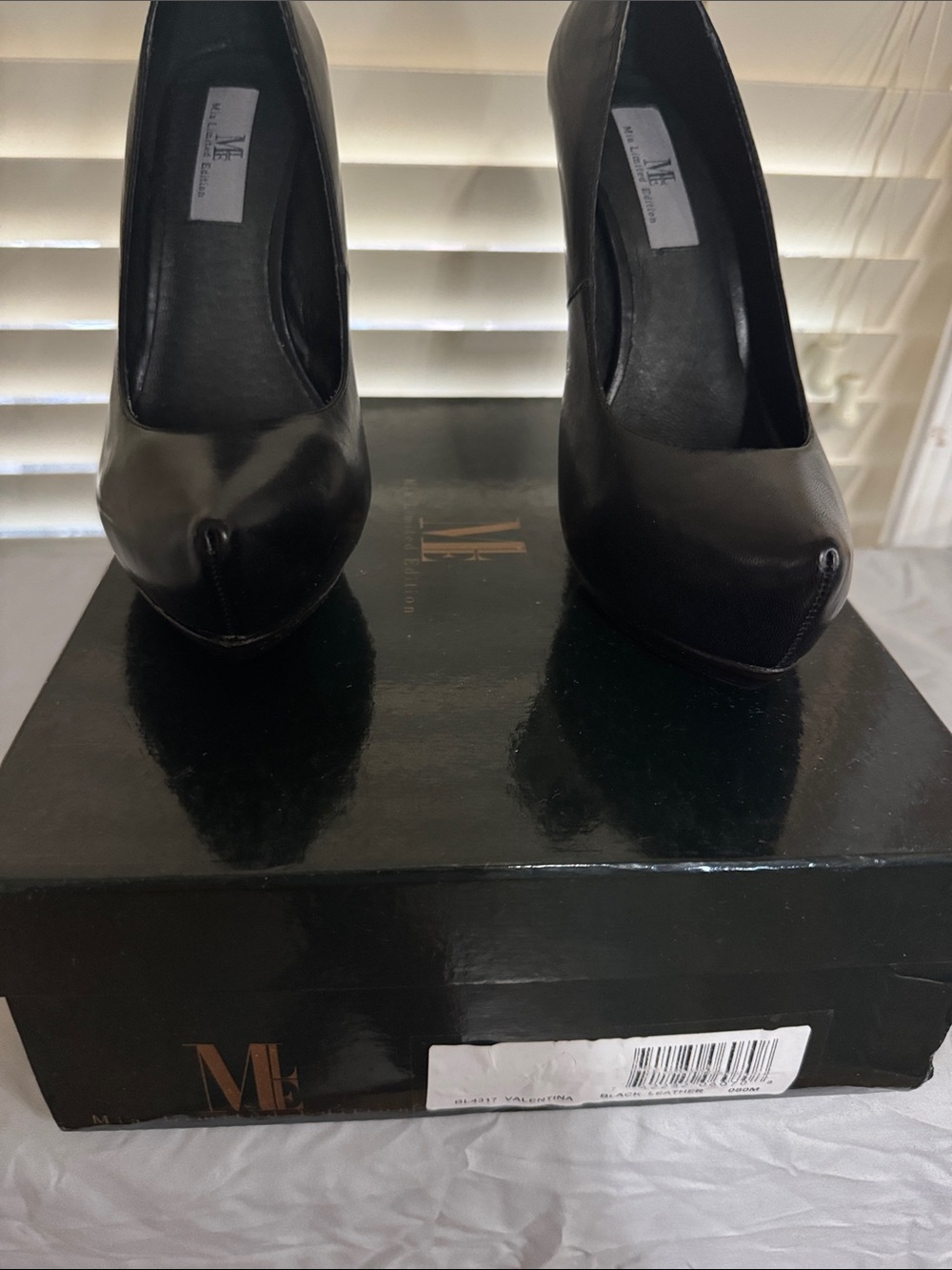Milano Black Leather Closed Toe High Heels-The Polished Professional